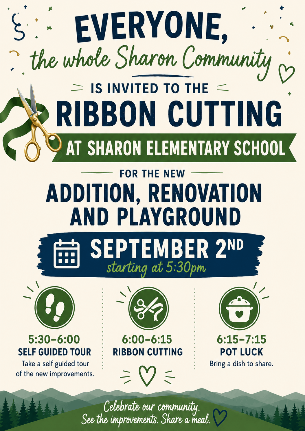 ribbon cutting flyer